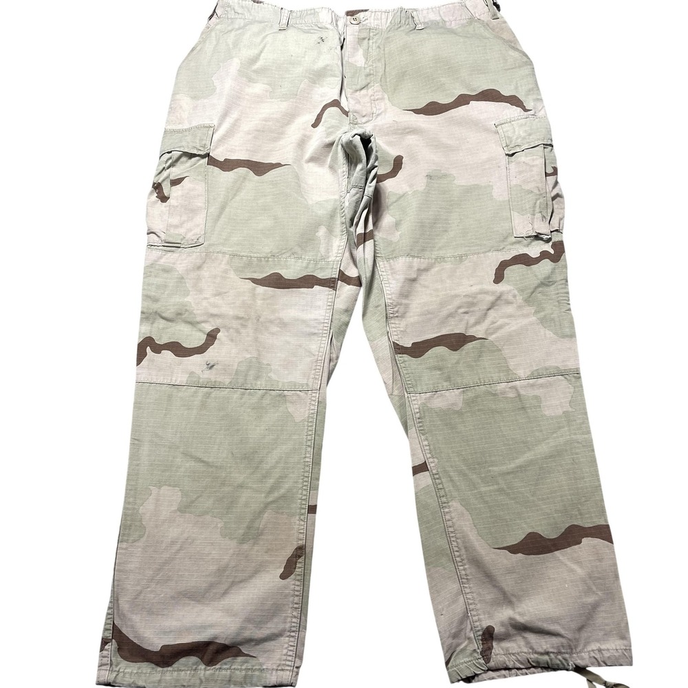TRU-SPEC Cargo Pants Mens XL Reg Multicolor Camo Adjustable Waist Army Workwear